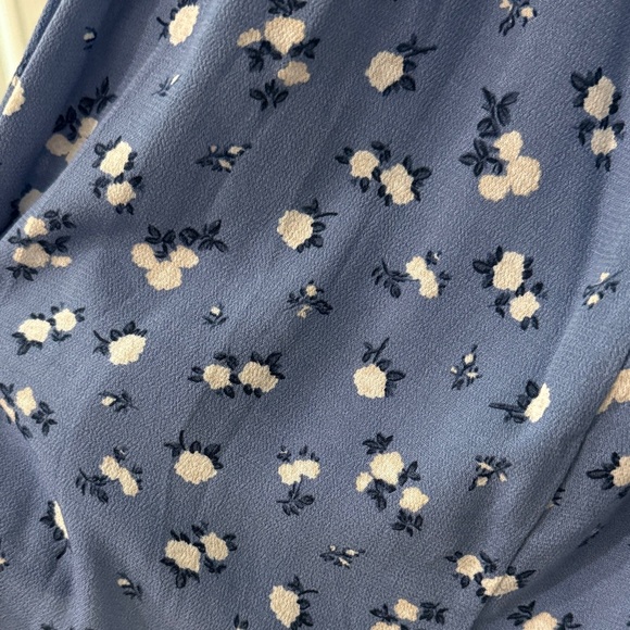 Garage Blue Floral Mini Dress - Picture 4 of 4